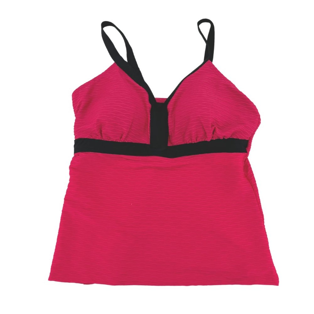 Christina Swimwear | Tankini Top | Pink & Black | Size 18